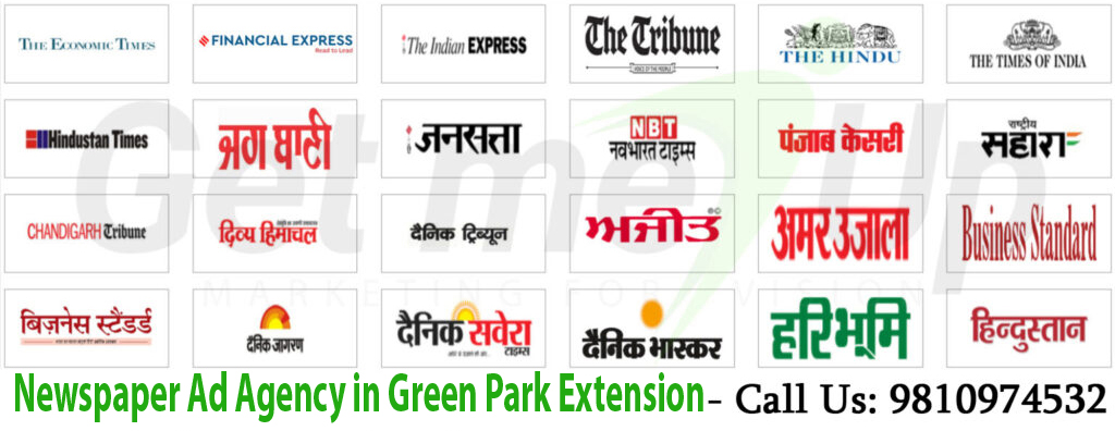 Newspaper Ad Agency in Green Park Extension