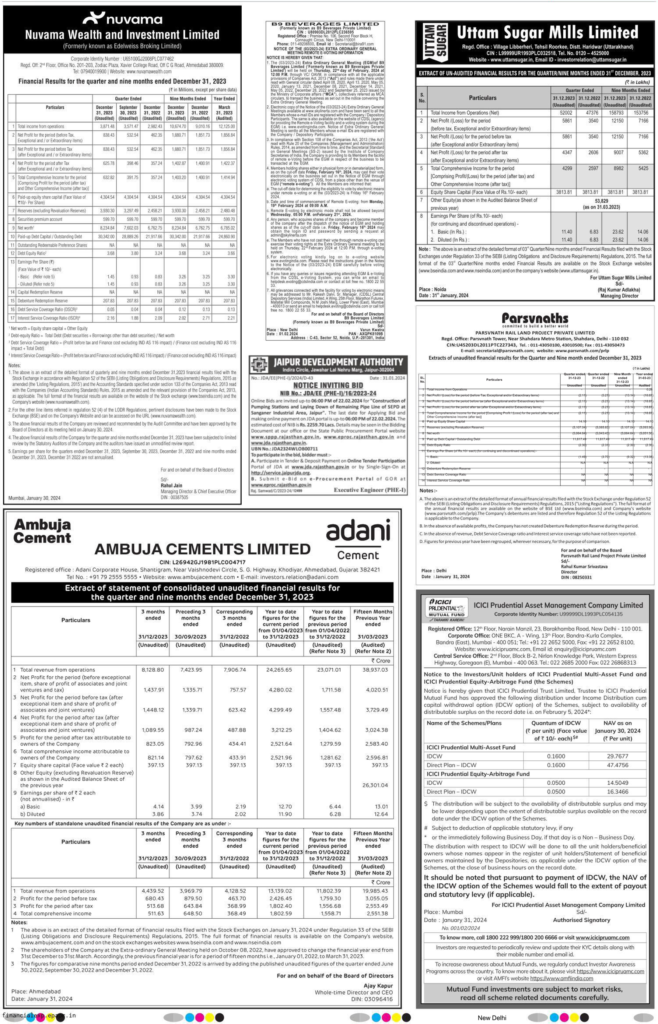 Book Public Notice Ad in Indian Express