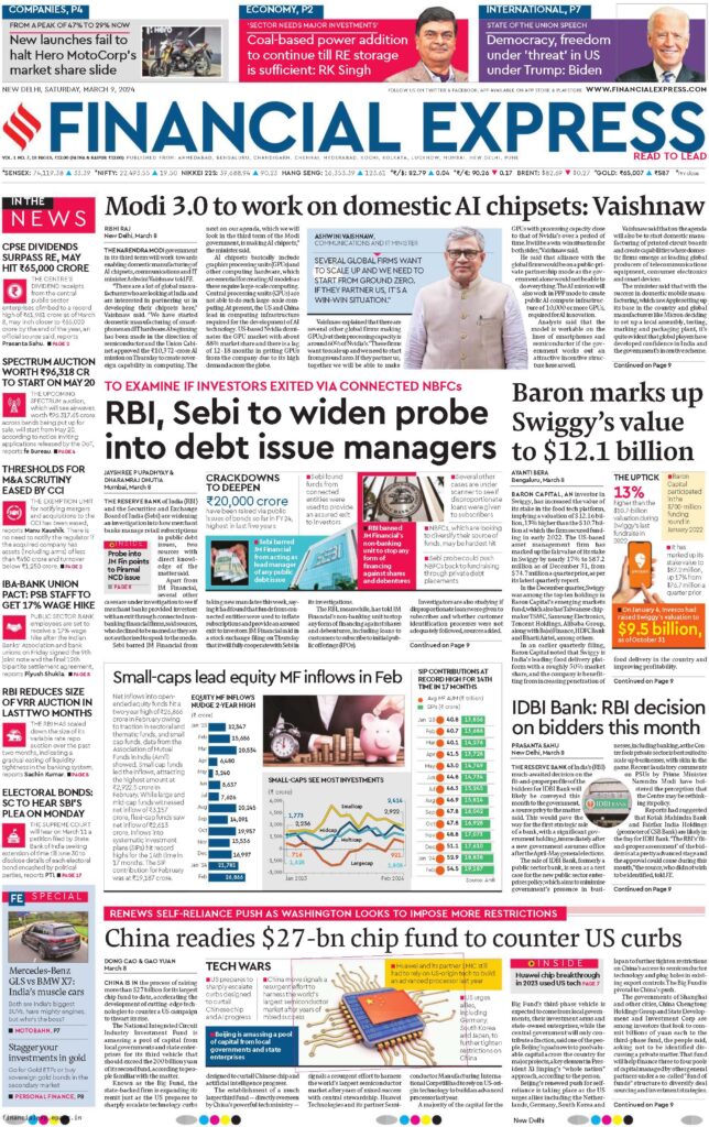 Book Ad in Financial Express